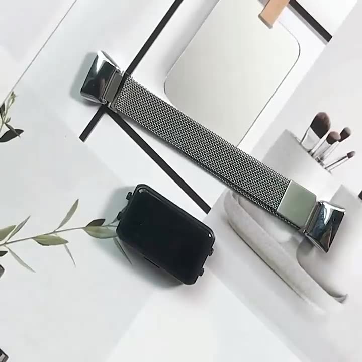 Correa de lazo magnético de acero inoxidable reemplazo de pulsera