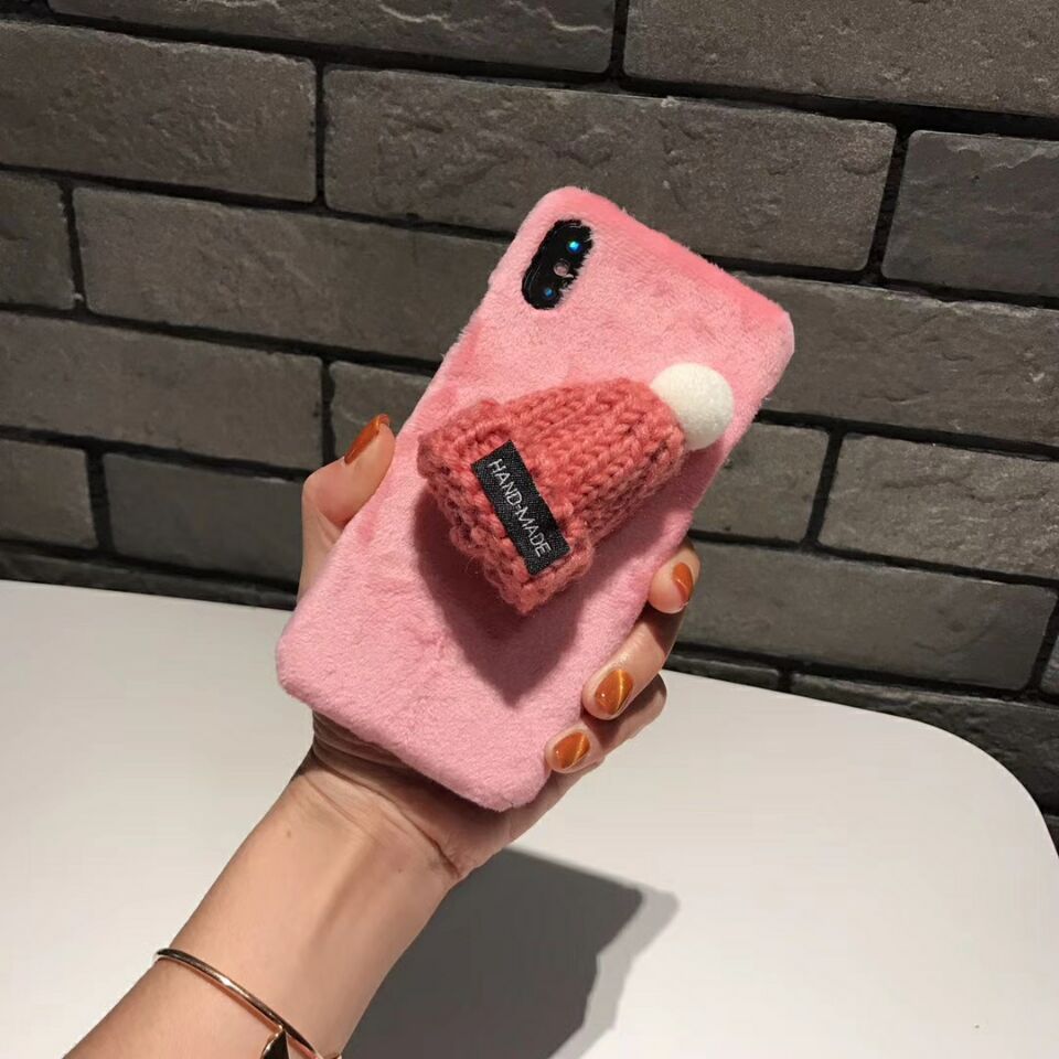 Funda peluche para celular abrigada lindura