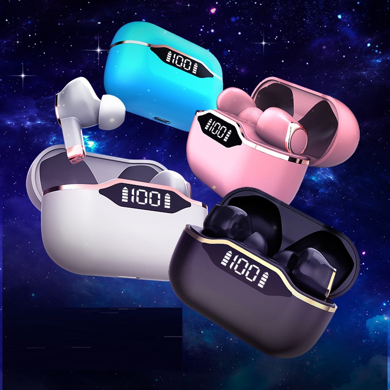 Auriculares T28 TWS con pantalla LED, resistencia IPX5, inalámbricos in-ear