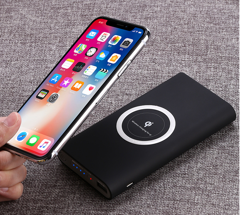 Power bank 3 en 1 carga inalámbrica universal gran capacidad