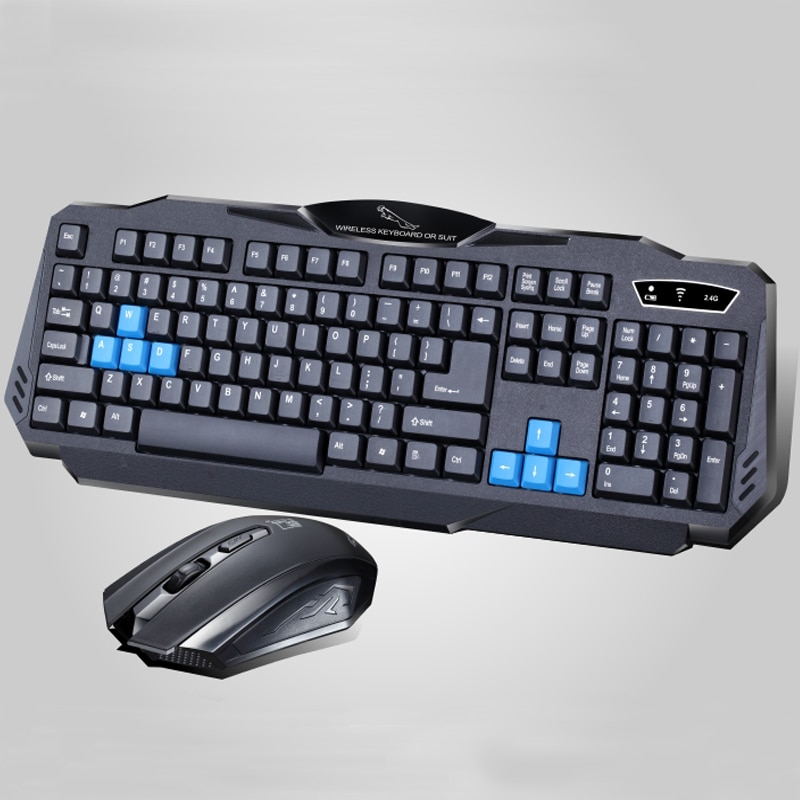 Set teclado y mouse inalámbrico ergonómico colorido para oficina y hogar