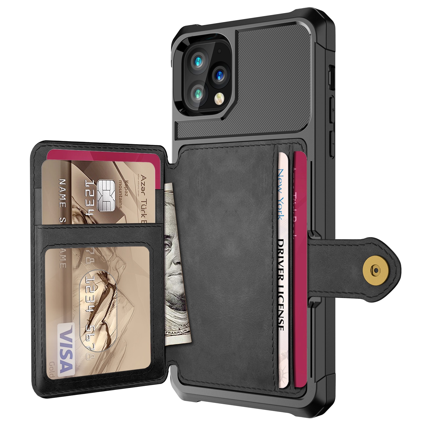 Funda billetera con tarjetero