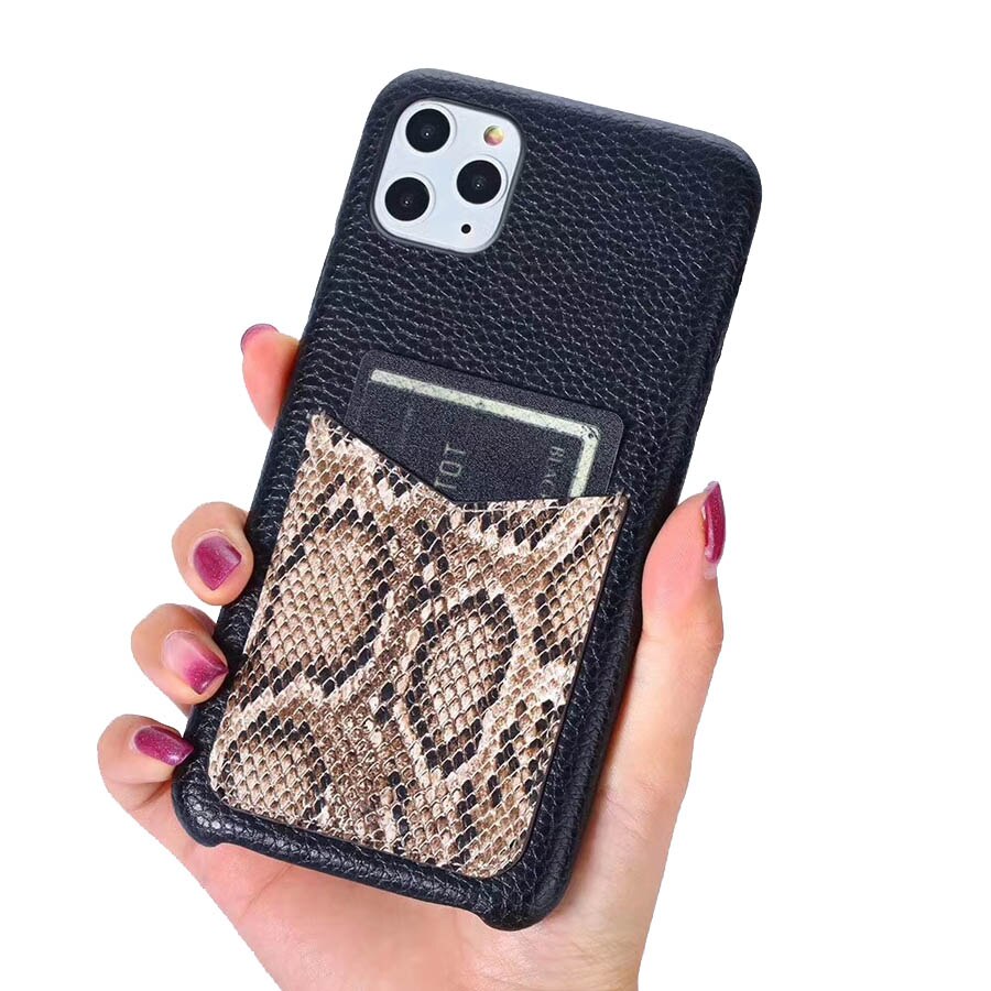 Funda integral con textura de serpiente creativa