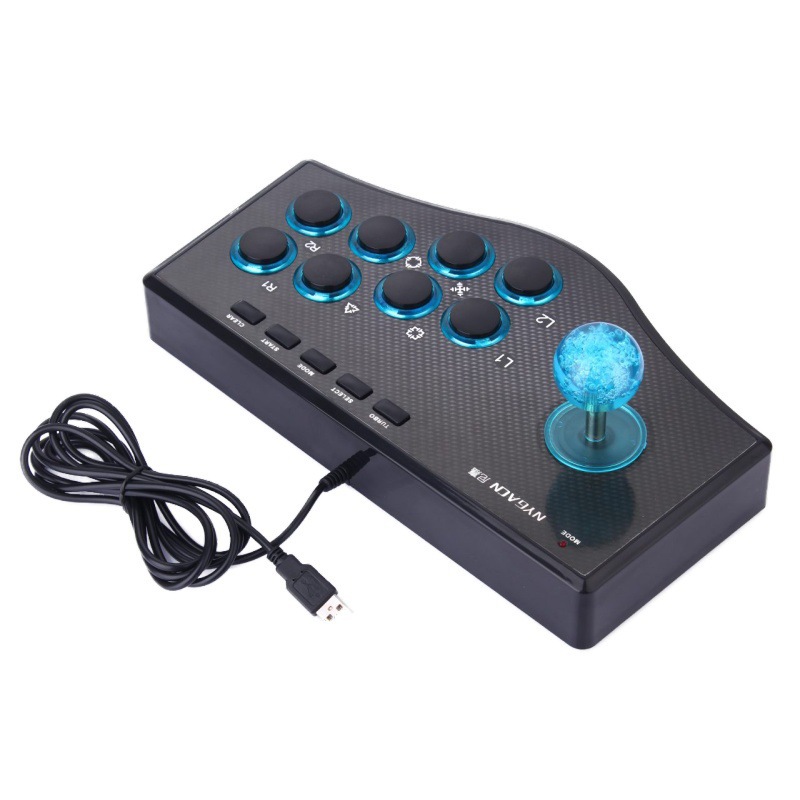 joystick arcade largo usb para pc ps3 tv set top box