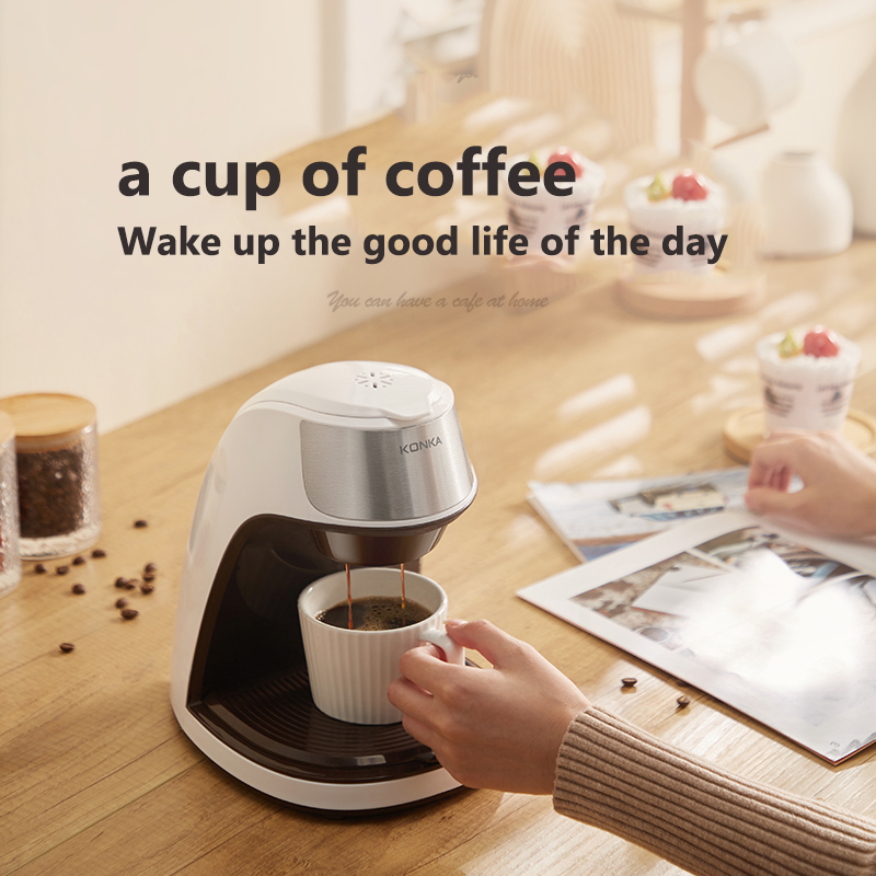 Cafetera automática mini portátil americana oficina hogar compacta