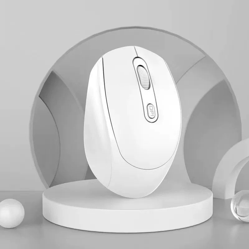 Mouse óptico inalámbrico blanco 3 botones 1600 DPI