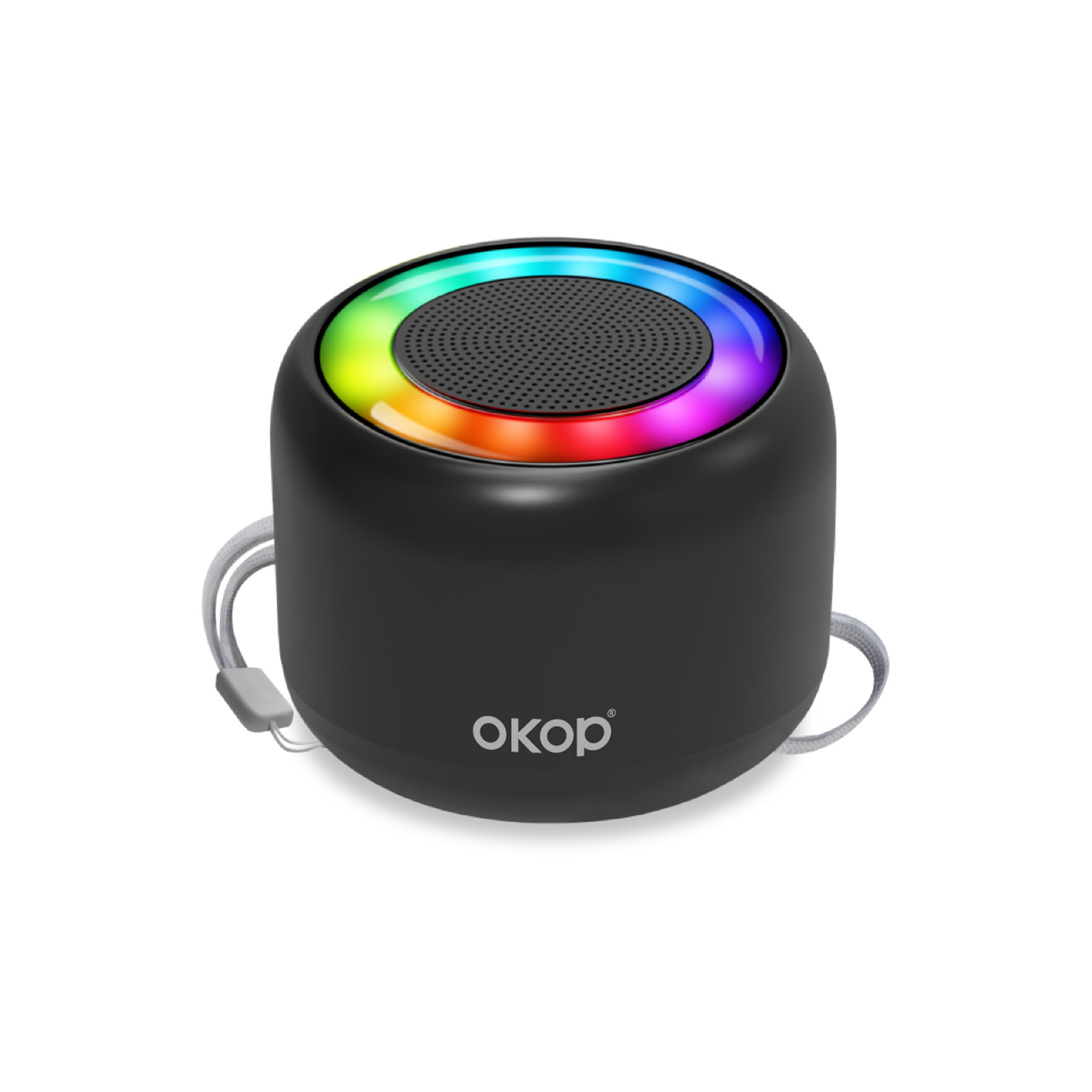 Parlante Bluetooth KP-826 mini compacto con luz LED y slot SD