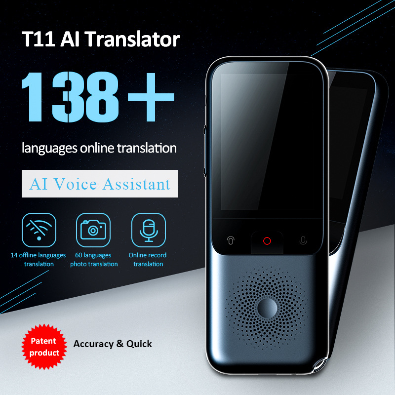 Traductor de voz inteligente multiidioma portátil