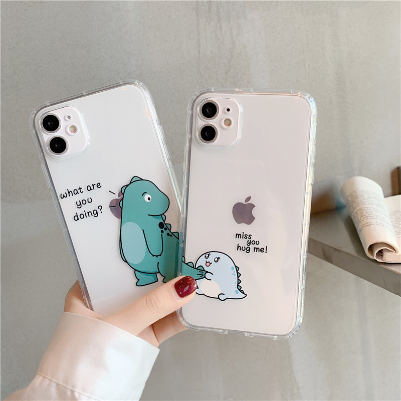 Funda airbag antigoples parejas lindo transparente