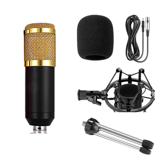 Micrófono condensador BM800 cable para cantar transmisión