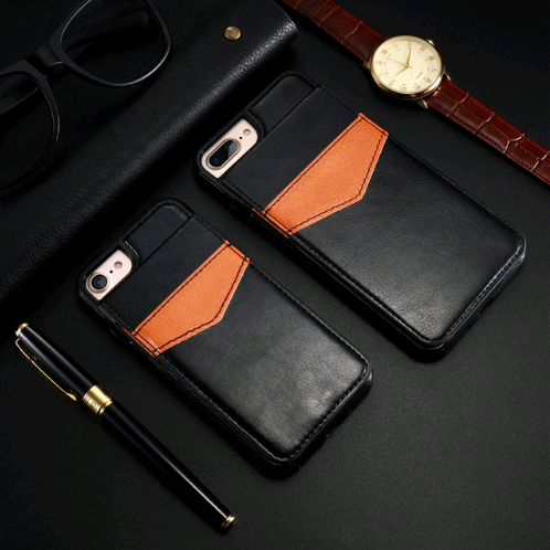 Funda iPhone X patrón cuero loco multiuso con soporte tarjetas