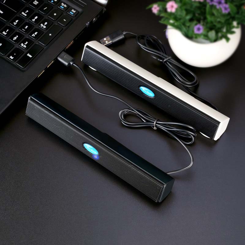 Parlante mini para laptop USB con conector desktop