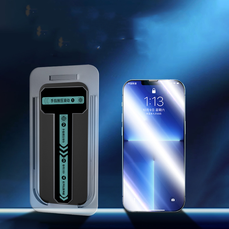 Protector pantalla completa vidrio templado adhesivo rápido móvil