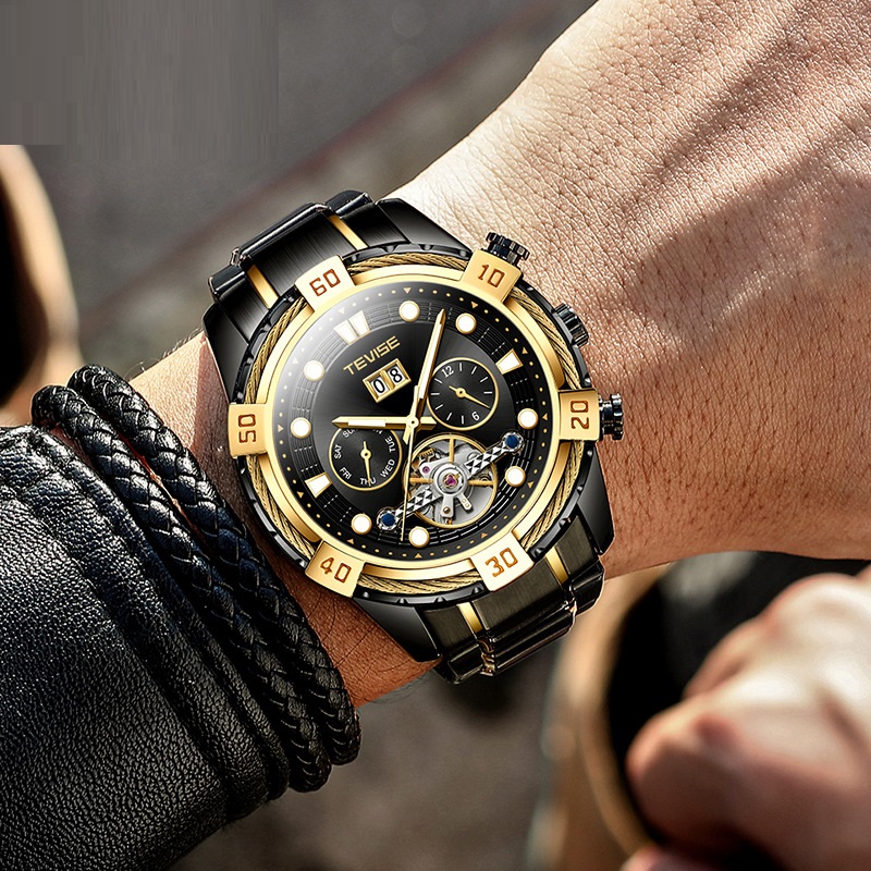 Reloj hombre negocios impermeable multifunción moda