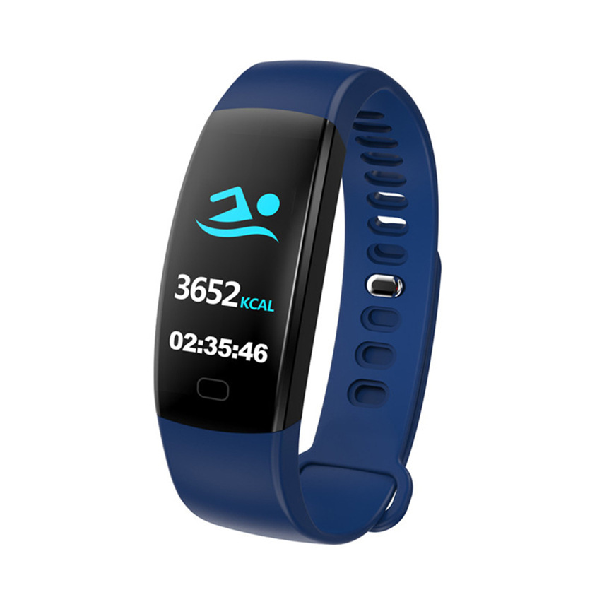 Pulsera inteligente sensor frecuencia cardíaca pantalla color larga duración