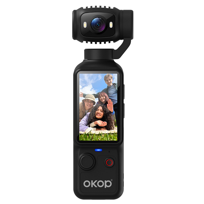 Cámara deportiva KP-D02 4K portátil batería larga luz LED