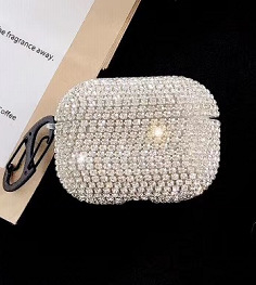 Funda protectora con strass compatible Apple 3 Pro, cierre anti caída