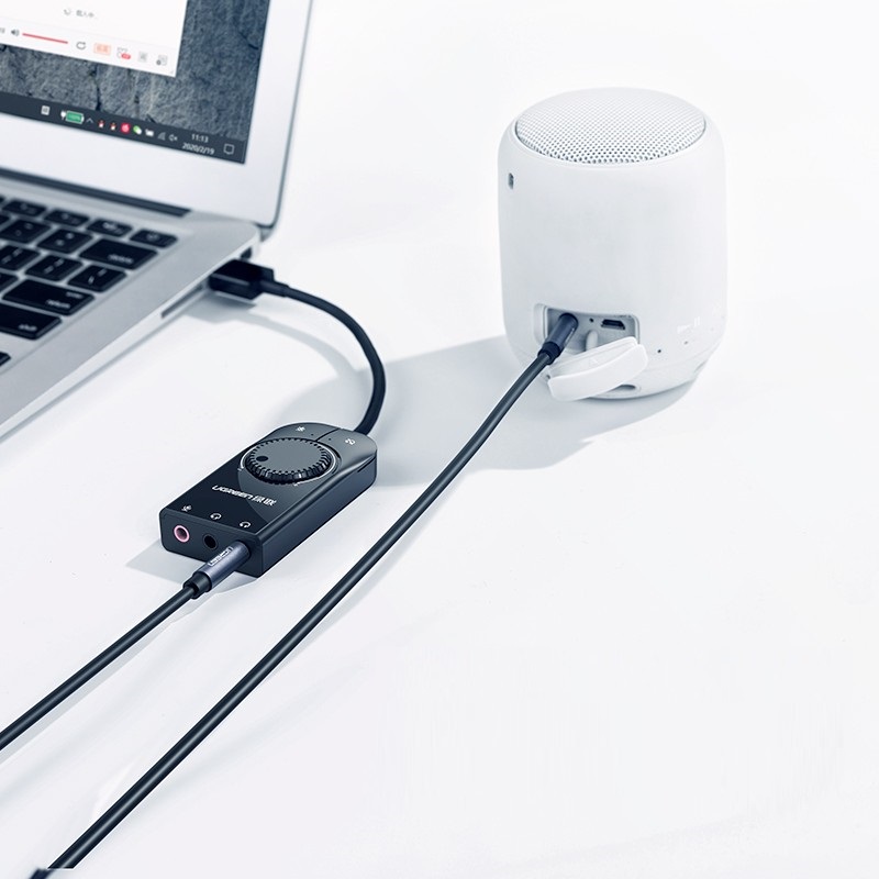 Tarjeta de sonido USB externa convertidor de audio