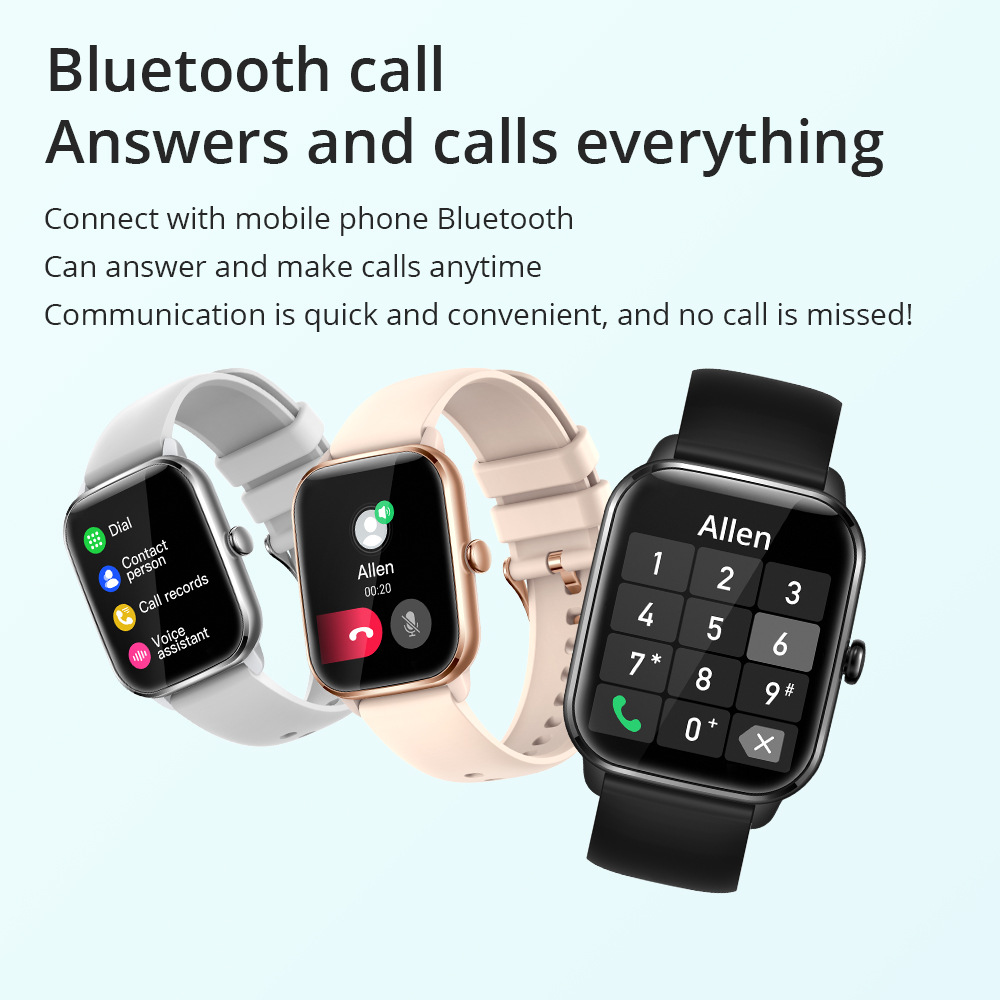 Reloj inteligente de pantalla completa con frecuencia cardíaca, pasos y música