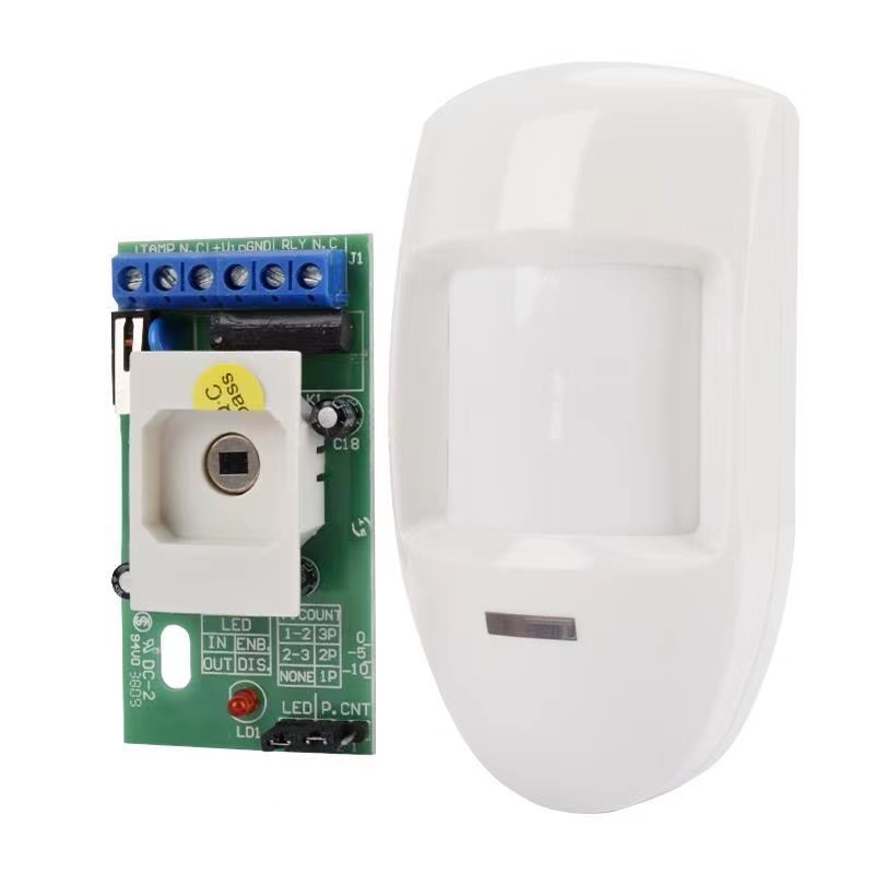 Sensor de movimiento PIR con cable con relé para alarma